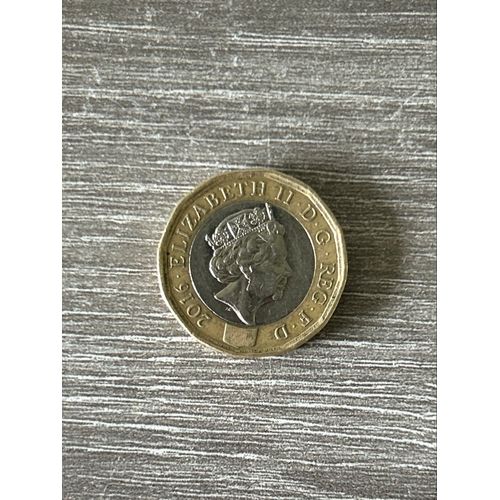 Pièce Rare One Pound Elizabeth Ii 2016 Numismatique 