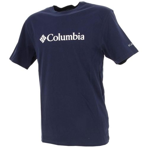 Tee Shirt Manches Courtes Columbia Csc Basic Logo Navy Bleu Marine / Bleu Nuit Xxl