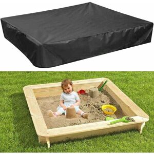 Housse De Bac à Sable Carrée 120x120 Cm - Tissu Oxford 210D Imperméable, Anti-UV, Pliable