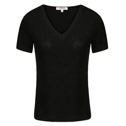 Tee Shirt Manches Courtes Morgan Diwi Noir Mc Tee-Shirt Noir Xs