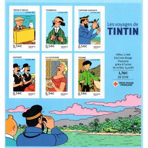 France.Bloc N° 109.Les Voyages De Tintin.2007.Neuf