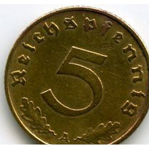 Allemagne Nazie 5 Pfennig 1938