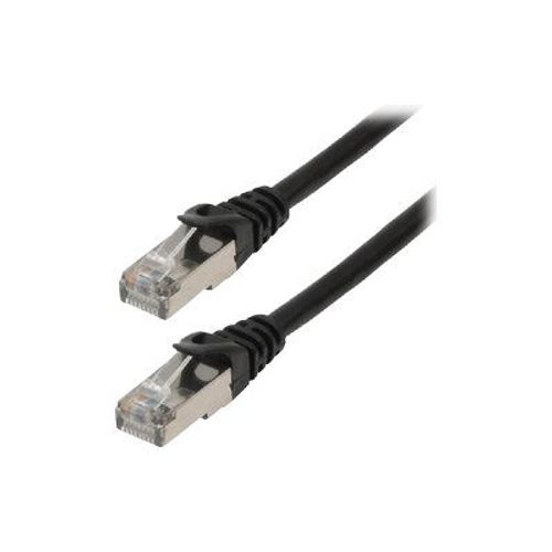 MCL - Câble réseau - RJ-45 (M) pour RJ-45 (M) - 10 m - 6 mm - SFTP - CAT 8.1 - sans halogène, sans crochet - noir