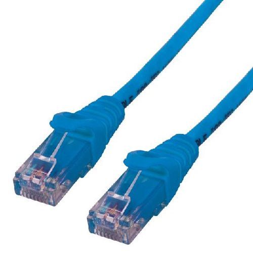 MCL Samar - Cordon de raccordement - RJ-45 (M) pour RJ-45 (M) - 50 cm - UTP - CAT 6 - moulé, sans crochet, bloqué - bleu