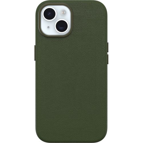 Otterbox Symmetry Series - Coque De Protection Pour Téléphone Portable - Compatibilité Avec Magsafe - Cuir De Catus, Polyuréthane - Cactus Grove (Green) - Pour Apple Iphone 15 Plus