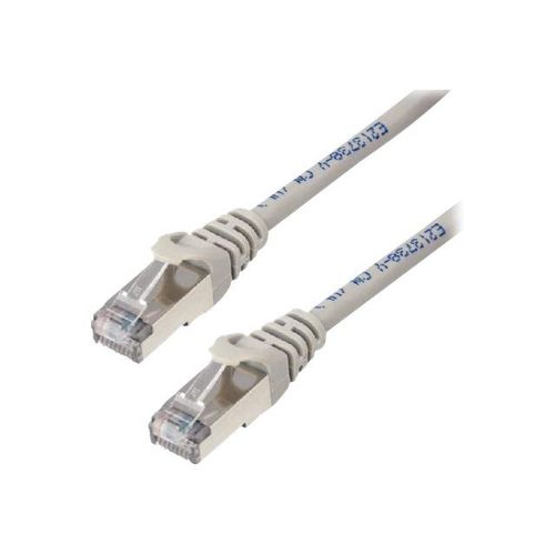 MCL Samar - Cordon de raccordement - RJ-45 (M) pour RJ-45 (M) - 30 m - paire torsadée écrantée (F/UTP) - CAT 6a - moulé, sans crochet - gris