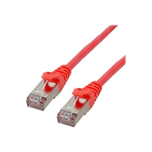 MCL - Câble réseau - RJ-45 (M) pour RJ-45 (M) - 2 m - 6 mm - SFTP - CAT 8.1 - sans halogène, sans crochet - rouge