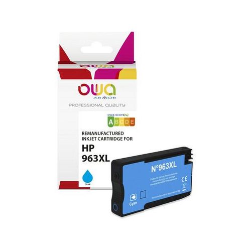 OWA - Cyan - compatible - boîte de suspension - remanufacturé - cartouche d'encre (alternative pour : HP 963XL) - pour HP Officejet Pro 9010, 9012, 9014, 9015, 9016, 9019, 9020, 9022, 9025