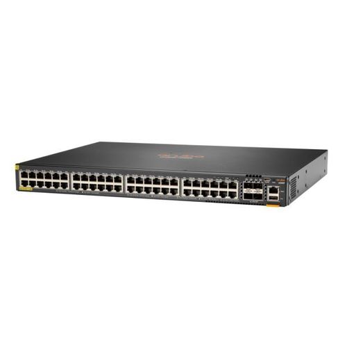 HPE Aruba 6200F 48G Class4 PoE 4SFP+ 740W Switch - Commutateur - C3 - Géré - 48 x 10/100/1000 (PoE+) + 4 x 1 Gigabit / 10 Gigabit SFP+ - Montable sur rack - PoE+ (740 W)