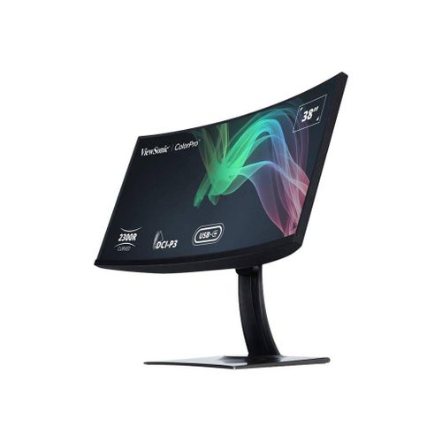 ViewSonic ColorPro VP3881 - Écran LED - incurvé - 38" (37.52" visualisable) - 3840 x 1600 WQHD+ @ 60 Hz - IPS - 300 cd/m² - 1000:1 - HDR10 - 7 ms - 2xHDMI, DisplayPort - haut-parleurs