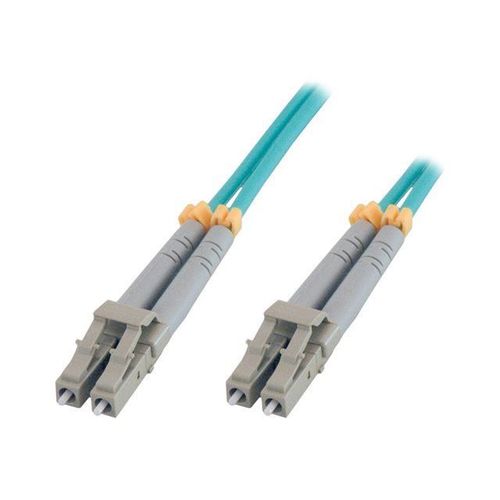 MCL - Cordon de raccordement - LC multi-mode (M) pour LC multi-mode (M) - 1 m - fibre optique - duplex - 50 / 125 microns - OM3 - sans halogène, débit de transfert de données jusqu'à 10 Gbps