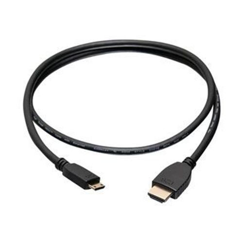 C2G 6ft 4K HDMI to Mini HDMI Cable with Ethernet - 60 Hz - M/M - Câble HDMI avec Ethernet - 19 pin mini HDMI Type C mâle pour HDMI mâle - 1.83 m - blindé - noir