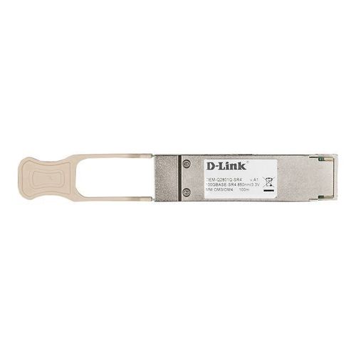 D-Link - Module émetteur-récepteur QSFP28 - 100GbE - 100GBase-LR4 - mode unique LC - jusqu'à 10 km - 1295.56 nm / 1301.05 nm / 1304.58 nm / 1309.14 nm