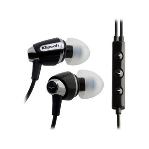 Klipsch Image S4i - Micro-casque - intra-auriculaire - filaire - isolation acoustique - noir, chrome