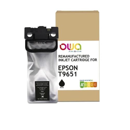 OWA - 225 ml - noir - compatible - boîte - remanufacturé - cartouche d'encre (alternative pour : Epson T9651) - pour Epson WorkForce Pro WF-M5298DW, WF-M5799DWF