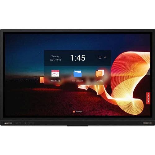 Lenovo ThinkVision T75 - 75" écran LCD rétro-éclairé par LED - interactive - avec écran tactile (multi tactile) / array de 8 microphones / caméra 4K détachable - Android - 4K...