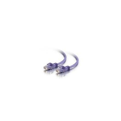 C2G Cat6 Booted Unshielded (UTP) Network Patch Cable - Cordon de raccordement - RJ-45 (M) pour RJ-45 (M) - 1 m - UTP - CAT 6 - moulé, sans crochet, bloqué - violet