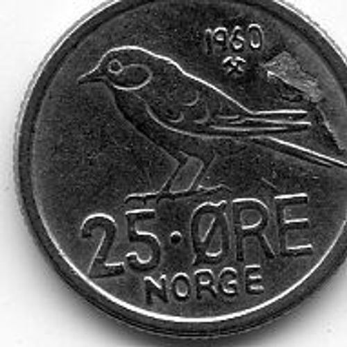 Norvège 25 Ore 1960