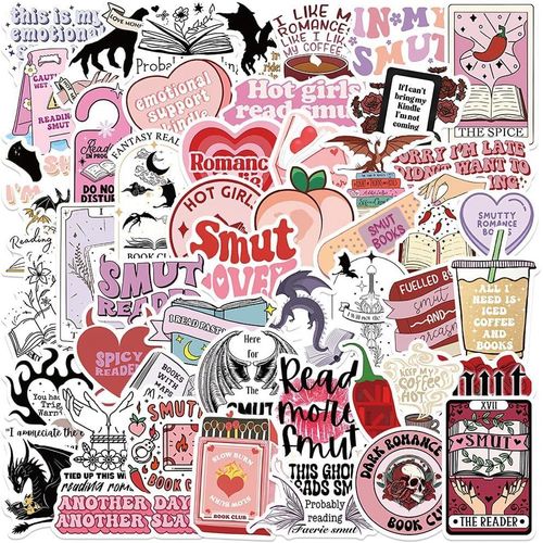 Lot De 52 Autocollants De Lecture En Vinyle Imperméables Et Esthétiques Pour Ordinateur Portable, Ordinateur Portable, Scrapbooking, Téléphone, Bouteille D'eau