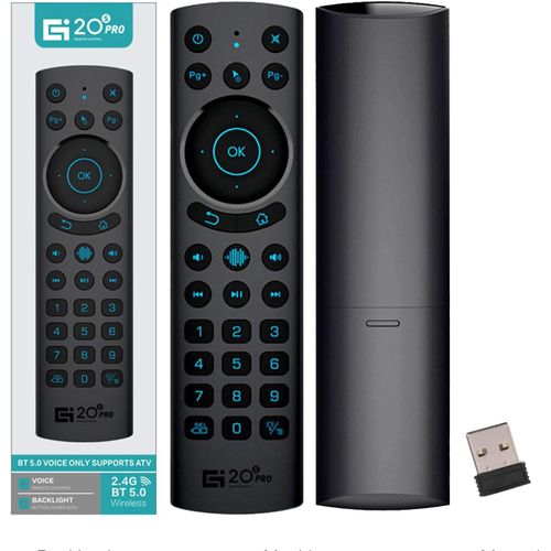 Télécommande Universelle, Nouvelle Télécommande de Voix Bluetooth Améliorée pour Android TV Box, Smart TV, Mini PC, HTPC