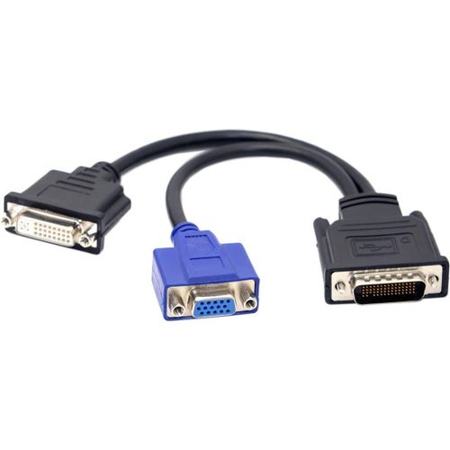 Chenyang Rallonge répartiteur DMS-59 mâle vers DVI 24+5 femelle et VGA RGA 15 broches femelle 15 cm