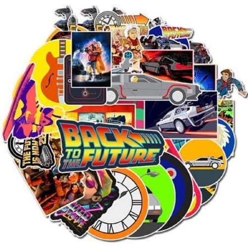Top Stickers ! Lot De 50 Petits Stickers Retour Vers Le Futur - Back To The Future - Environ 6cm - Scrapbooking