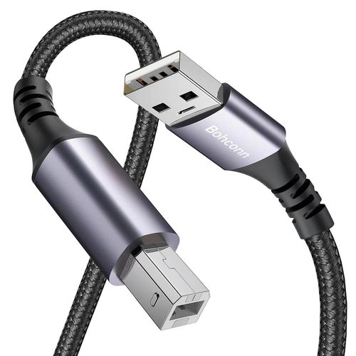 Câble d'imprimante USB 2.0 type B - 7 m - Câble USB A vers USB B - Compatible avec HP, Canon, Epson, Lexmark, Dell, Brother