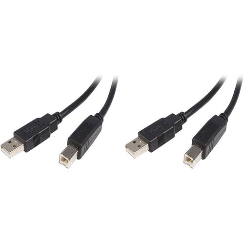 Câble USB 2.0 A vers B de 5 m - Cordon USB A vers USB B - M/M (USB2HAB5M) (Lot de 2)