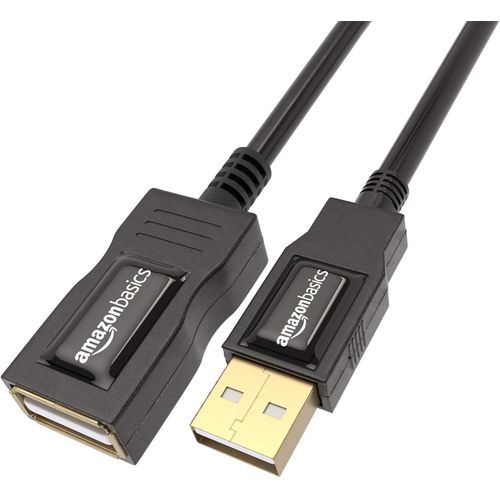 Rallonge Câble USB Type A 2.0 mâle vers USB Type A Femelle 1 m, Noir, pour Imprimante