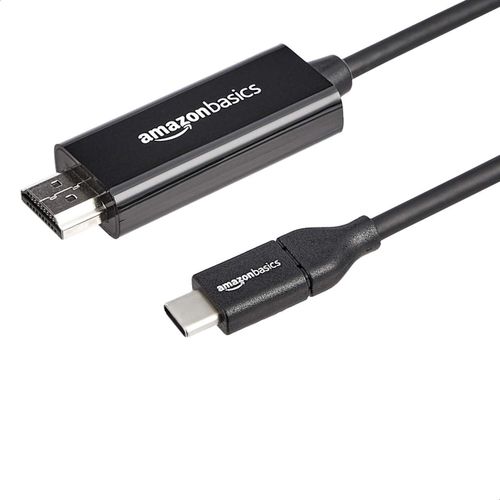 Câble adaptateur USB-C vers HDMI (compatible Thunderbolt 3) 4K @30 Hz - 0.3 m, noir