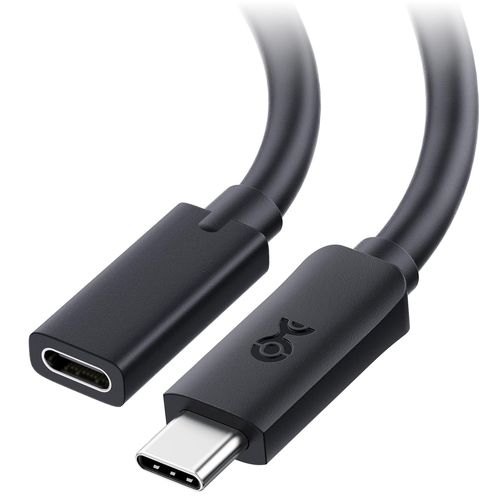 Câble d'extension USB 4 40Gbps 0,5m, Design réversible, fonctionne avec le port Thunderbolt (Câble d'extension USB C/Extension USB C), Compatible avec le câble Thunderbolt 4