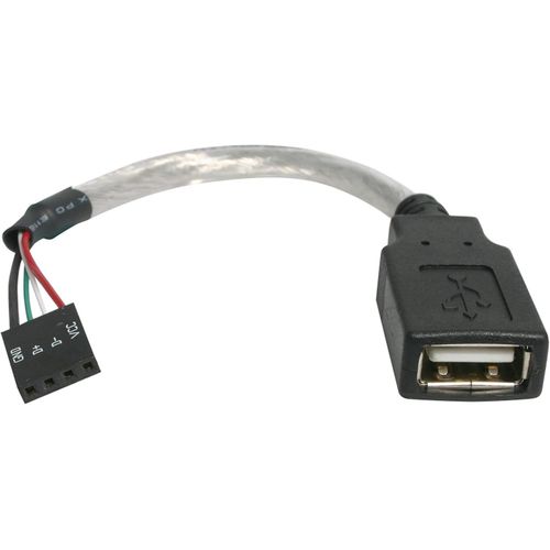 Câble USB 2.0 de 15 cm - USB A femelle vers adaptateur USB carte mère 4 broches F/F (USBMBADAPT)