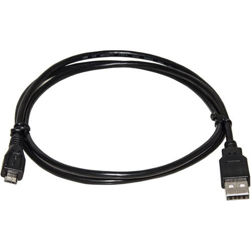 LKCM05 Câble USB 2.0 Micro USB B en cuivre pour recharge et échange de données pour smartphone et tablette, noir, 0,5 m