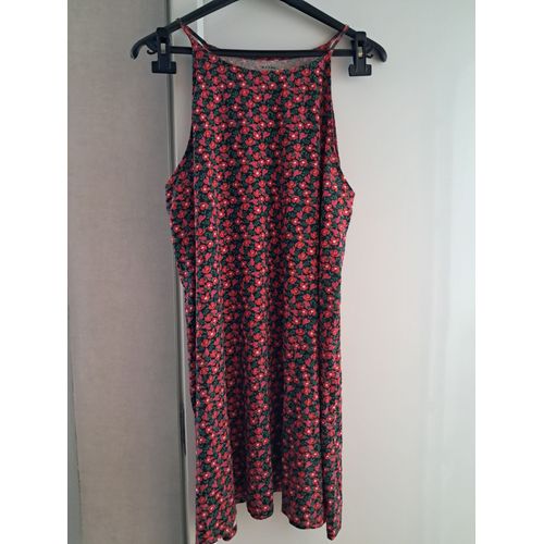 Robe Taille 44-46 Noir Floral Kiabi