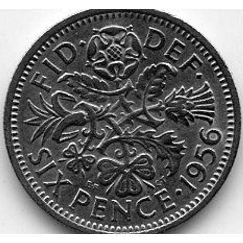 Royaume Uni 6 Pence 1956