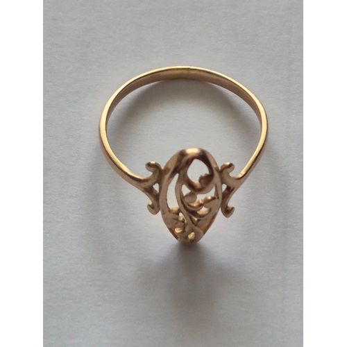 Bague En Or 14 Carats.