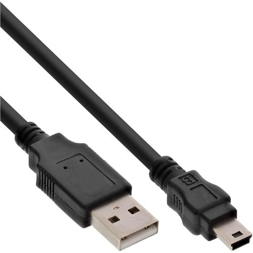 5m USB 2.0 câble USB USB A Mini-USB B Noir
