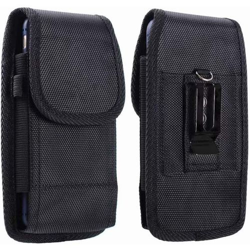 Kal-Étui De Ceinture Pour Samsung Galaxy A40 A5 J3 S7 Logicom Le Fit Hola Smooth Echo Lolly Moon Surf Téléphone Portable Housse De Transport Holster Nylon Vertical Coque Support Avec Clip En Métal