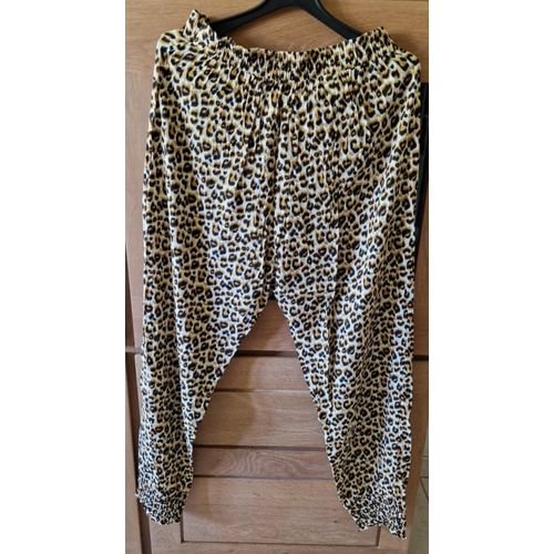 Pantalon Fluide Léopard - Taille Et Bas De Jambes Élastiquées