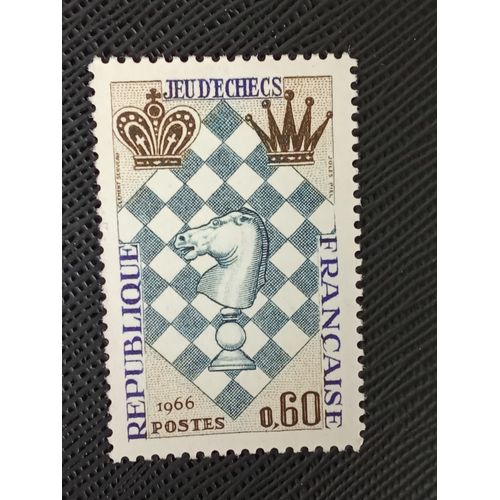 Timbre France (Yt 1480 ) 1966 Le Havre. Festival International D'échecs