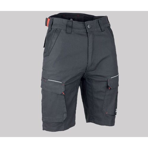 Bermuda Paléo Multipoches Stretch - Gris Nuit / Noir - T.40 - Lma - 6165-40