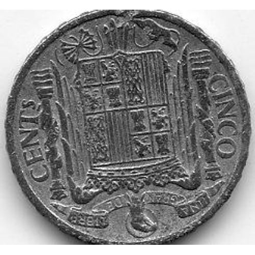 Espagne 5 Cents 1945