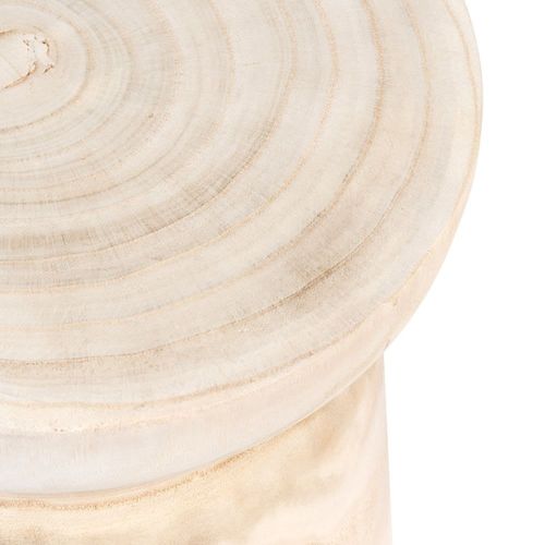 Bout De Canapé En Bois De Paulownia Beige