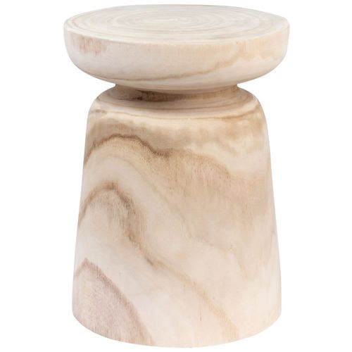 Bout De Canapé En Bois De Paulownia Beige