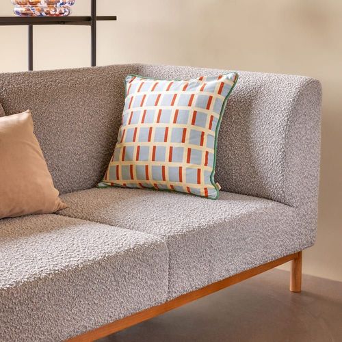 Canapé En Bois De Chêne Et Polyester Gris