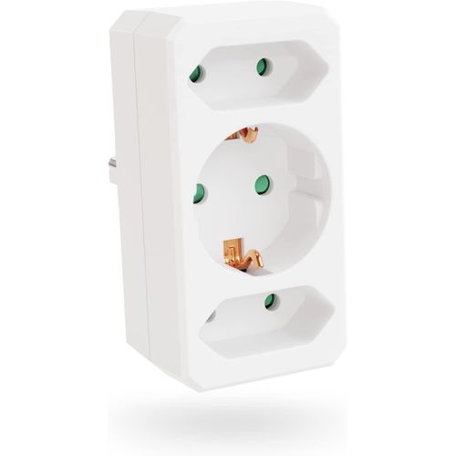 Multiprise Electrique Avec Max 3500W - Prise Electrique - Prise Multiple - Multi Prise - Triplette Electrique - Multiprise Avec Interrupteur - Multiprise 3 Prises - Multi Prises Électriques
