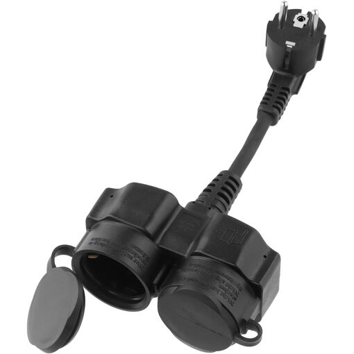Multiprise 2 Prises Multiprise Double Prise Electrique Noire, Pour ...