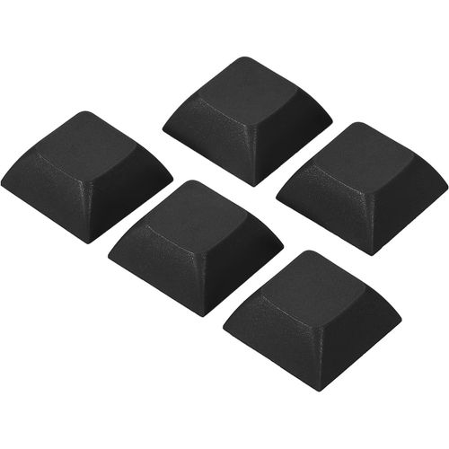 1U Blanc Claquements Clés, 5 Paquet Universel Pbt Clavier Remplacement Accessories Pour Mx Mécanique Clavier, Noir