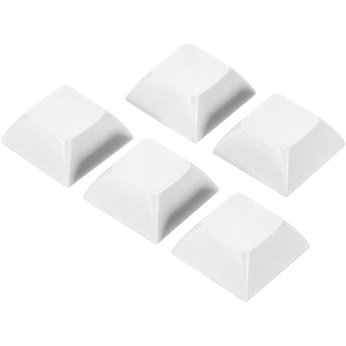 1U Blanc Claquements Clés, 5 Paquet Universel Pbt Clavier Remplacement Accessories Pour Mx Mécanique Clavier, Blanc