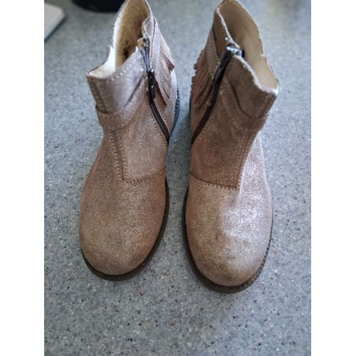 Bottines Marron Pailleté "P- 30 " Kids "Fille